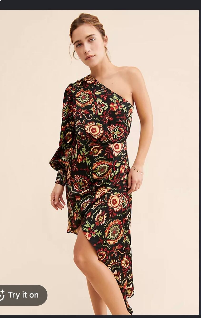 ELLIATT Hadley One-Shoulder Dress Medium